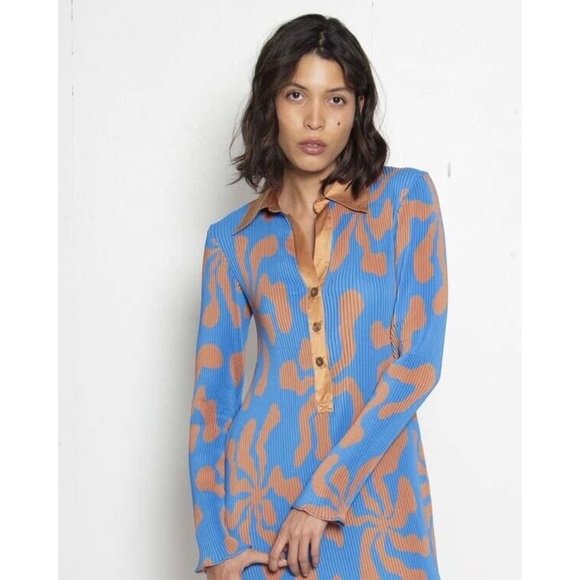 Arthur Apparel Women Crinkle Splat Midi Dress - Picture 4 of 9